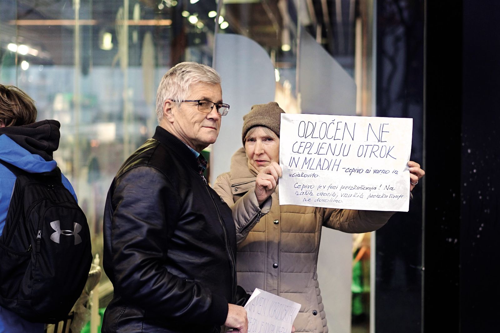 Sredin protest proti epidemiološkim ukrepom v Ljubljan | Andi Koglot