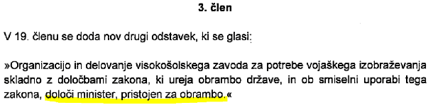 Predlog spremembe zakona: minister bo določal organizacijo in delovanje visokošolskega zavoda