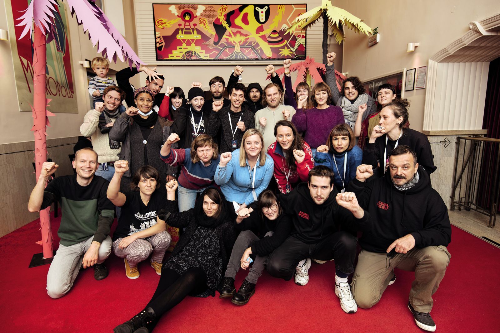 Festivalska ekipa ob zaključku 18. Animateke: No pasarán!; Kinodvor, LJ | Katja Goljat