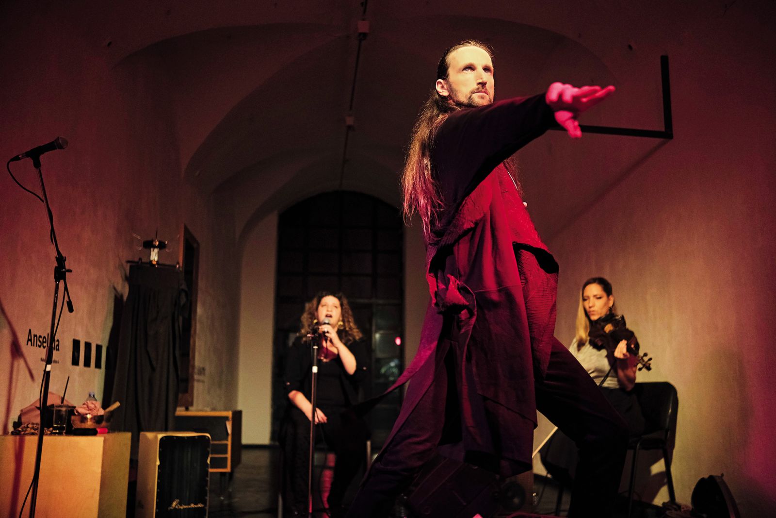 Trio A Cuerdas (Mitja Obed, Marta Kolega & Petra Onderufova): Dvocikel koncert, ŠKUC, LJ | Janez Zalaznik