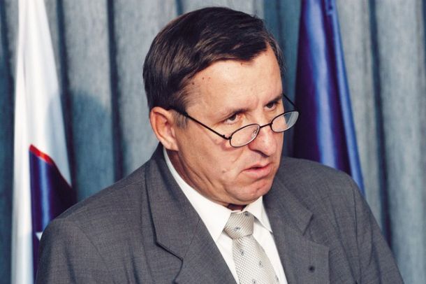 Jožef Jerovšek, danes upokojenec, ko je bil še poslanec SDS v Državnem zboru
