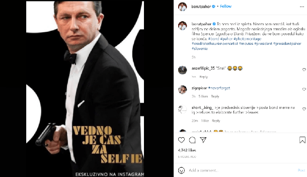 Predsednik republike te dni: vedno je čas za njegov selfie