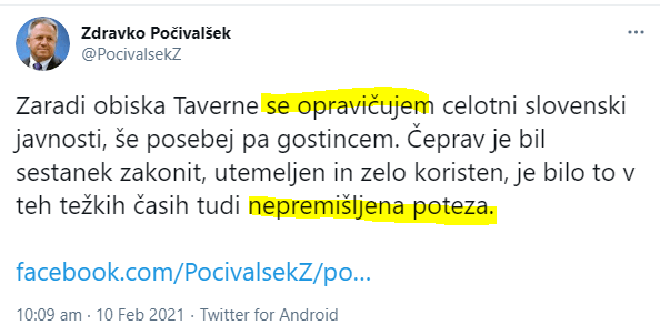 Ministrovo včerajšnje opravičilo. Vse je boljše od odstopa.