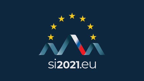Logotip, ki ga je za predsedovanje Svetu EU izbrala Janševa vlada