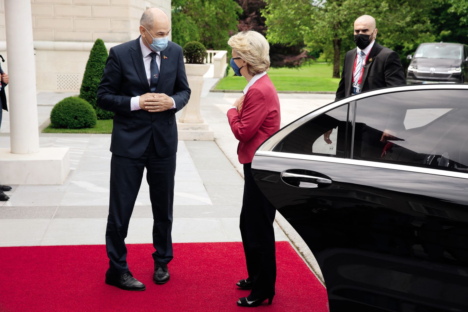 Janez Janša in Ursula von der Leyen na Brdu