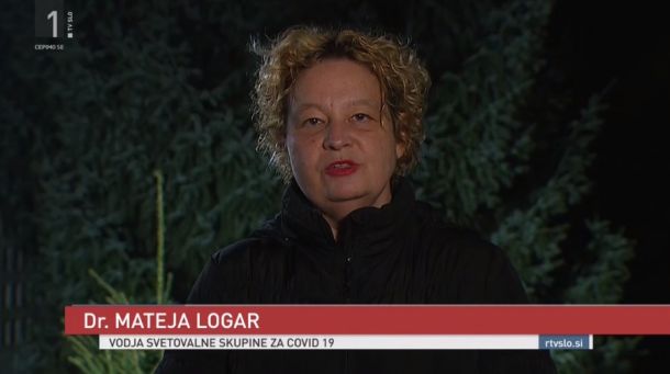 Mateja Logar v včerajšnji oddaji Odmevi