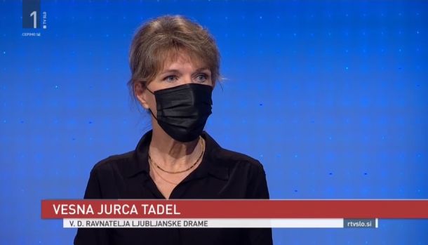 Nova vršilka dolžnosti ravnateljice SNG Drama Ljubljana v oddaji Odmevi 