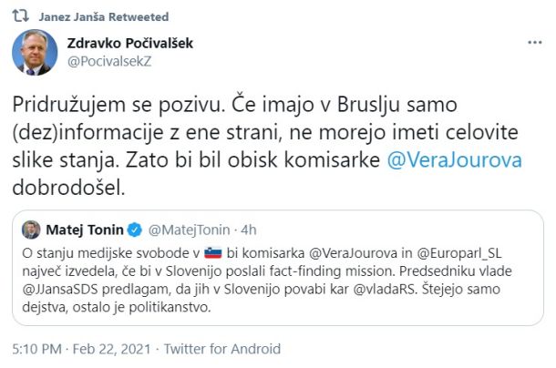 Skupaj o medijski (ne)svobodi: Počivalšek, Tonin, Janša 