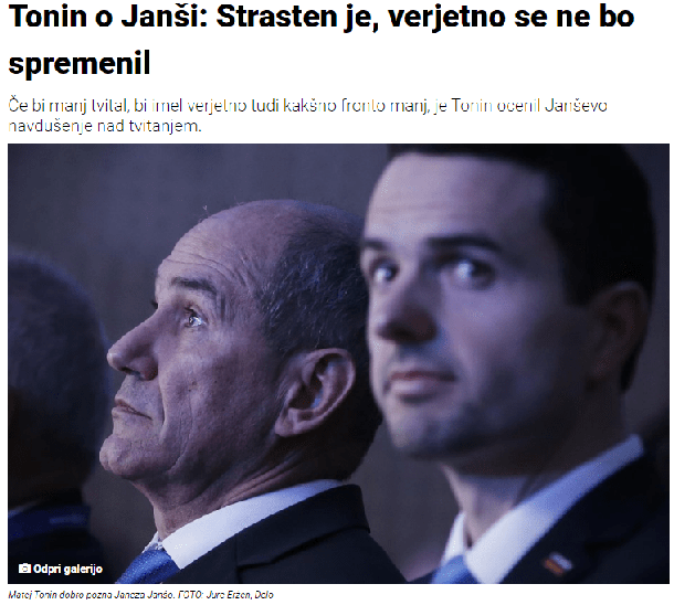 Toninova ekspertiza o Janševih strasteh v članku Slovenskih novic