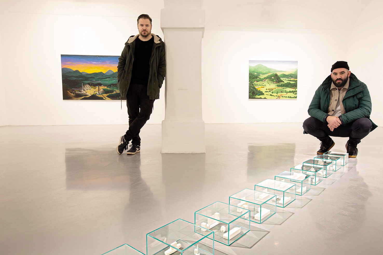 Staš Kleindienst in Anže Sever: Predstava, Galerija Equrna, LJ | Borut Krajnc