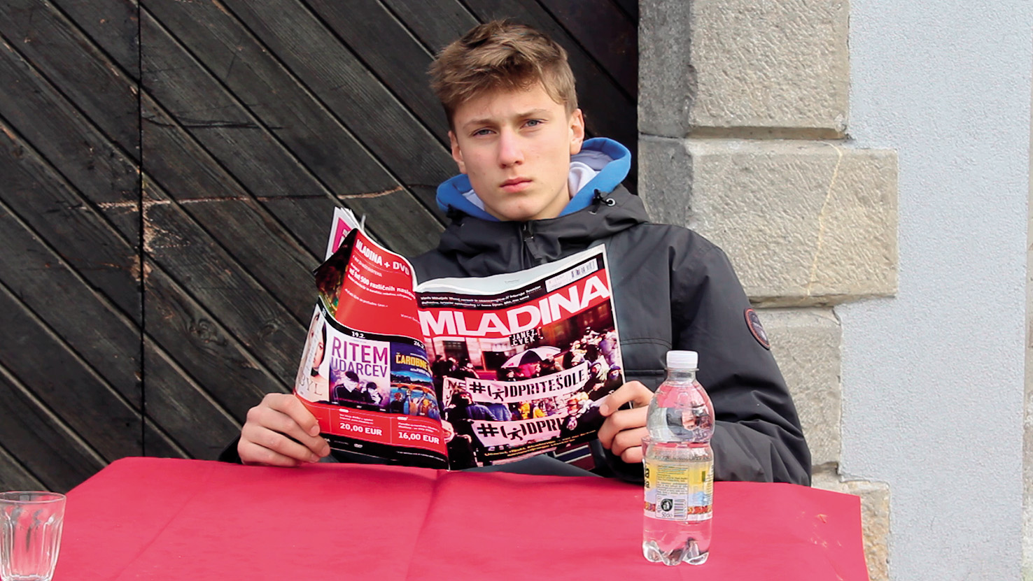 Gregor Makuz, prizor iz Janez Zalaznik filma Povodni mož, SKRD Oton Župančič, Štandrež pri Gorici
