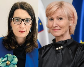 Simona Kustec, ministrica za izobraževanje / Liljana Kozlovič, ministrica za pravosodje