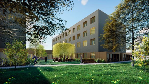 Stanovanjski sklad RS napoveduje 109 novih stanovanjskih enot za mlade do 29. leta v soseski Skupnost za mlade Gerbičeva v Ljubljani.