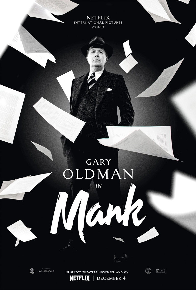 Gary Oldman kot Mank na posterju za film