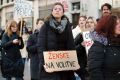 Protest ob 8. marcu v Ljubljani 