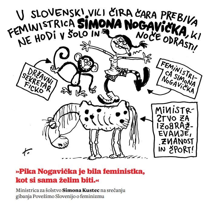 Ministrica Kustec: »Pika Nogavička je bila feministka, kot si sama želim biti«
