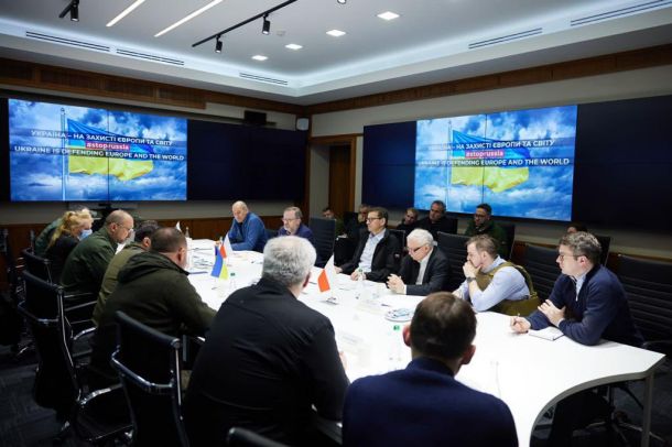 Srečanje z ukrajinskim političnim vodstvom v Kijevu