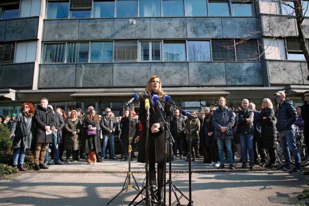 Erika Žnidaršič, voditeljica oddaje Tarča: »Kar se dogaja tako nam kot številnim drugim kolegom, je nesprejemljivo in ne sodi v demokratično državo«