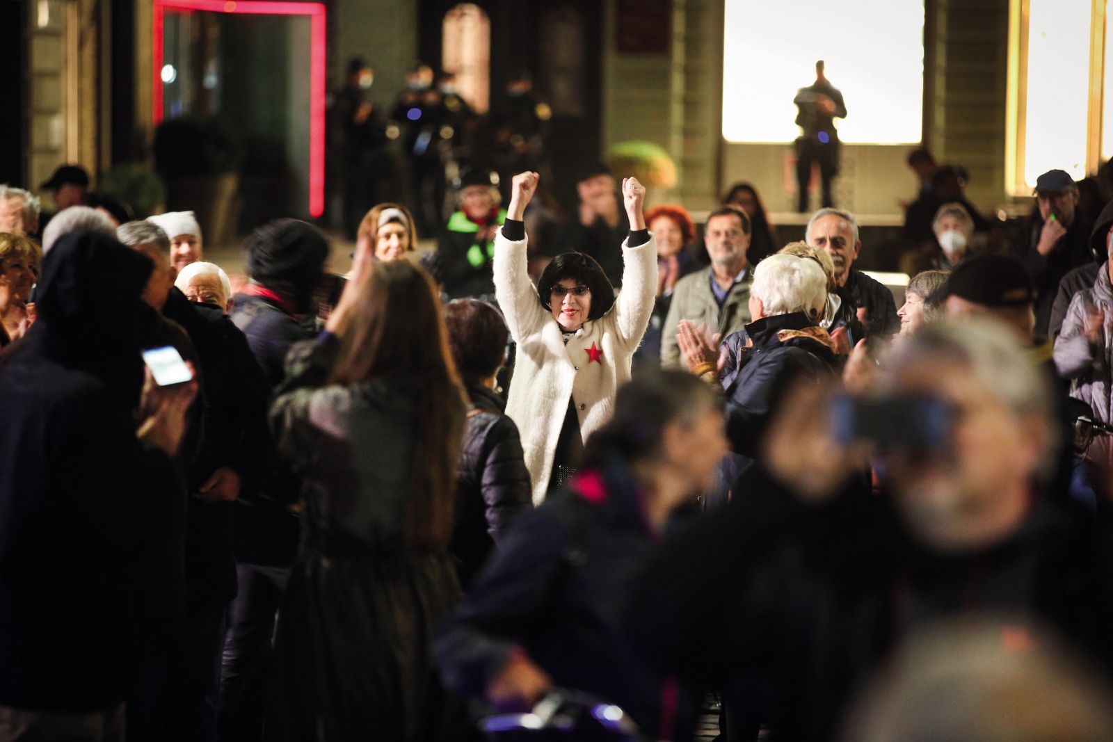 Svetlana Makarovič je redna udeleženka petkovih protestov