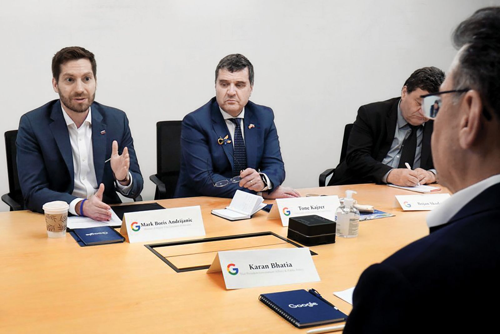 Andrijanič se je sestal tudi s Karanom Bhatiajem, enim pomembnejših Googlovih uslužbencev