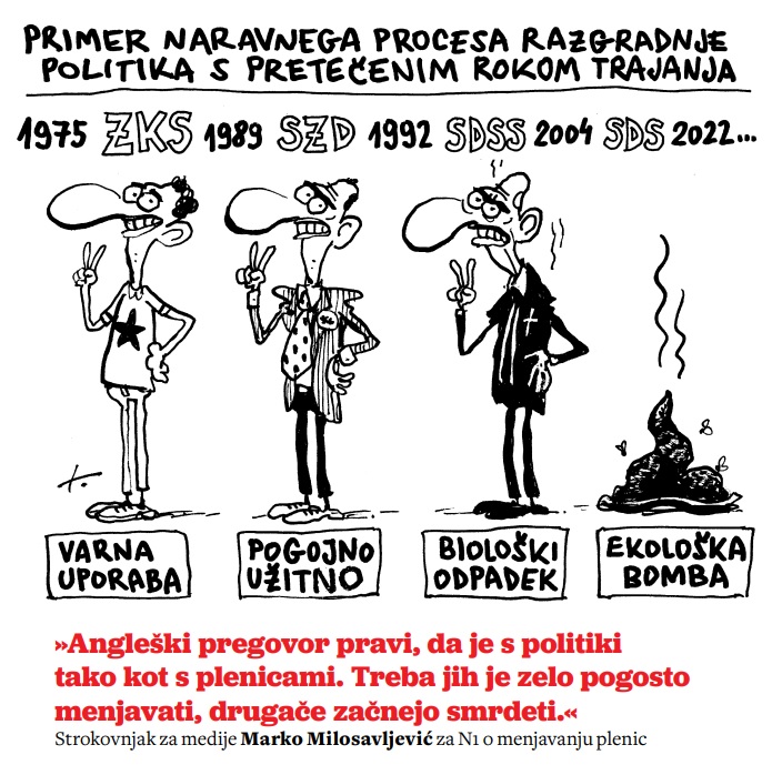 S politiki je tako kot s plenicami
