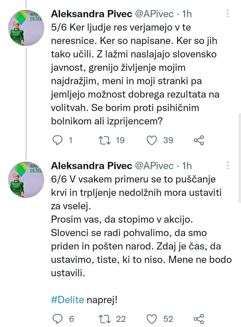 Izsek iz dolgega tvita: Aleksandra Pivec odkriva psihične bolnike in izprijence