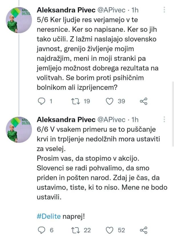 Izsek iz dolgega tvita: Aleksandra Pivec odkriva psihične bolnike in izprijence