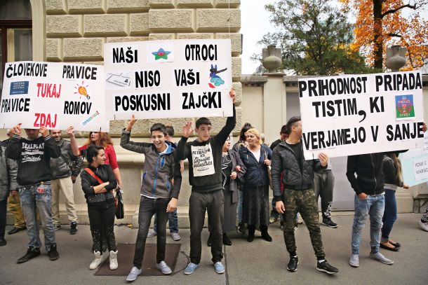 Romski protest - bilo je oktobra 2017 - od takrat dalje se ni spremenilo veliko 