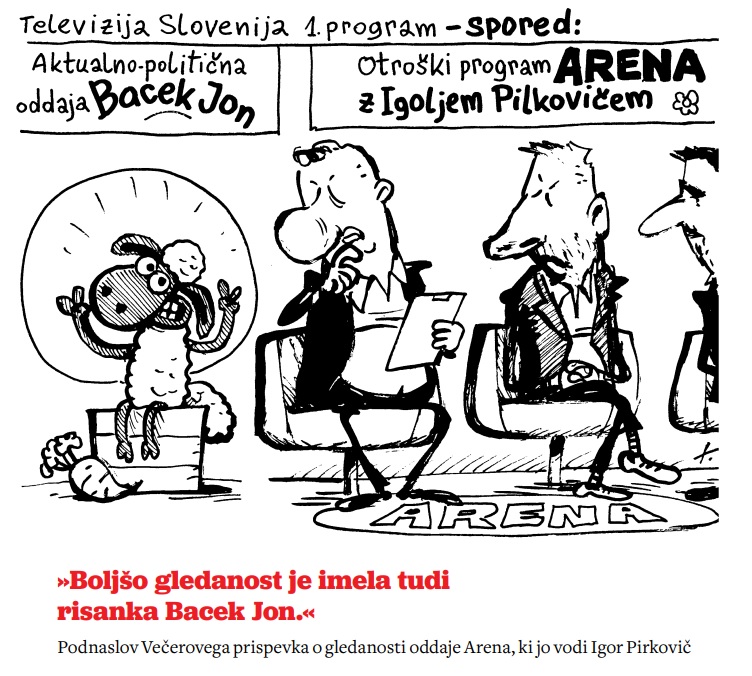 Bacek Jon bolj gledan od Pirkoviča