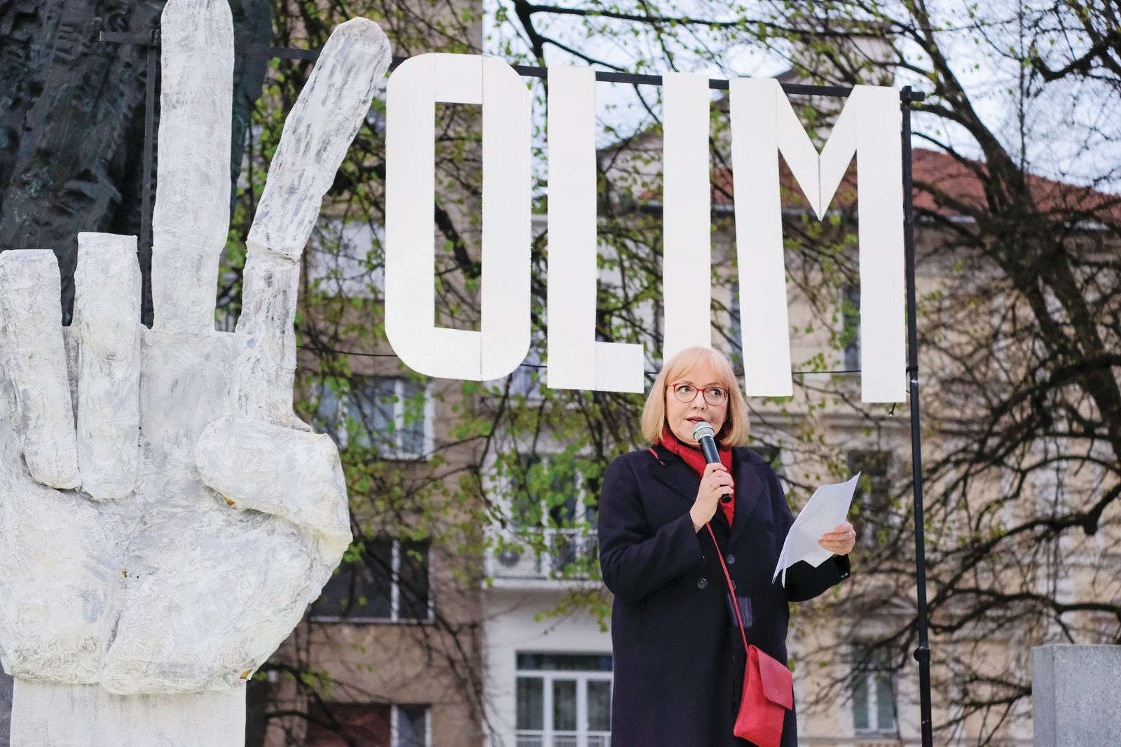 Govor Renate Salecl na petkovem protestu 8. aprila letos /