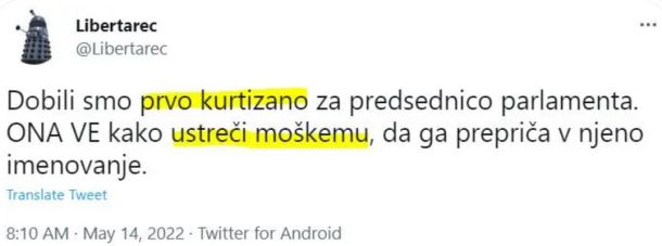 Seksizem in namigi: Tomaž Štih o novi predsednici parlamenta