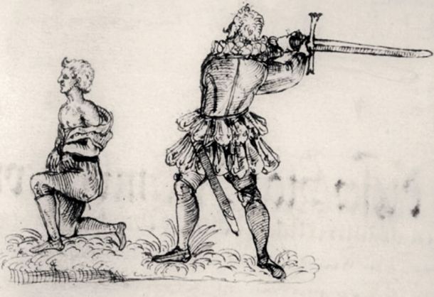 Ta risba iz leta 1591 je edina, na kateri je zagotovo Frantz Schmidt. 18. maja tistega leta je usmrtil Hansa Fröschla.
