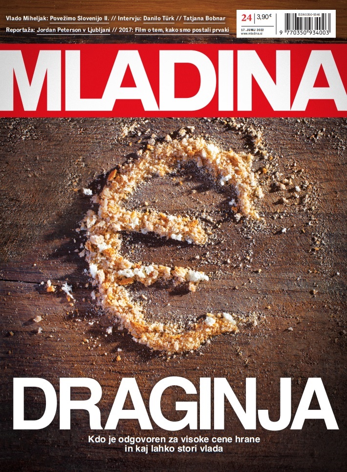 Naslovnica jutrišnje Mladine: DRAGINJA