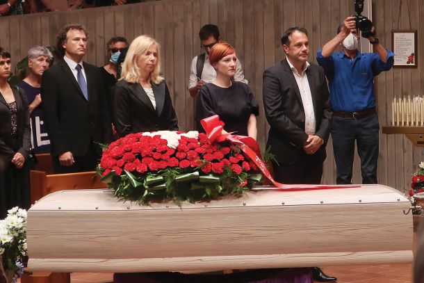 Slovenska državna delegacija na pogrebu Borisa Pahorja v Trstu 