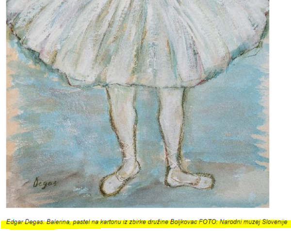 Naslov pod fotografijo domnevnega Degasa na spletni strani Dela je netočen: gre res zanj?