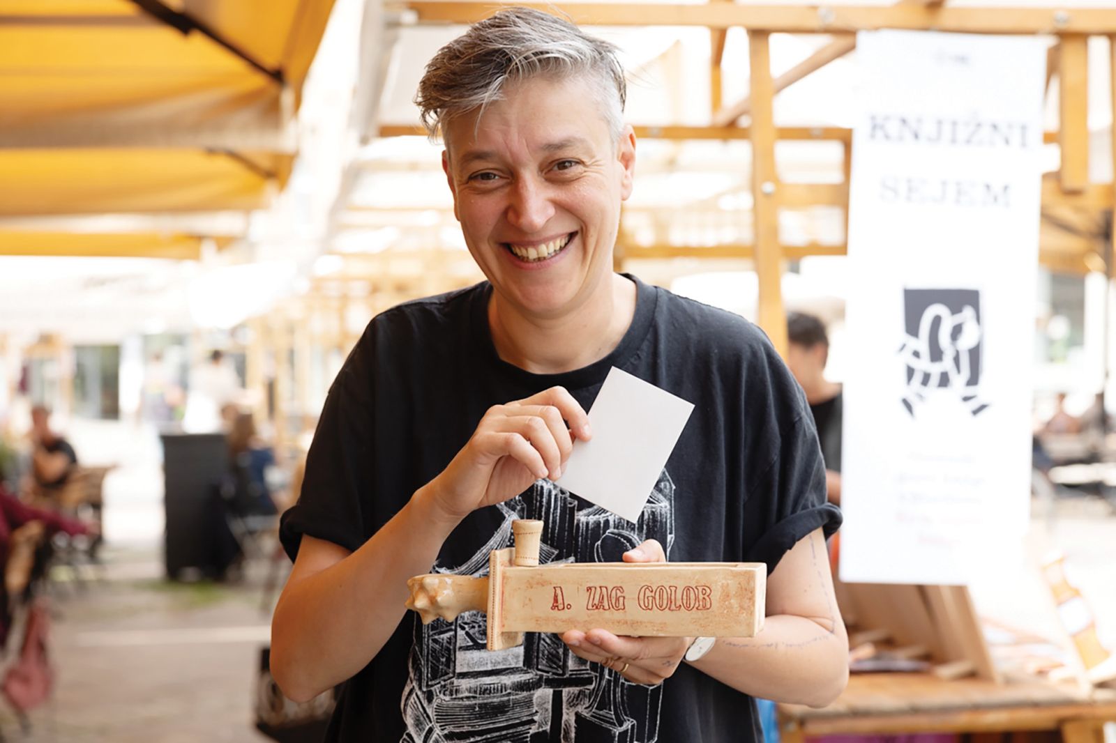 Anja Zag Golob, 25. Slovenski dnevi knjige v MB, Grajski trg | Boštjan Lah