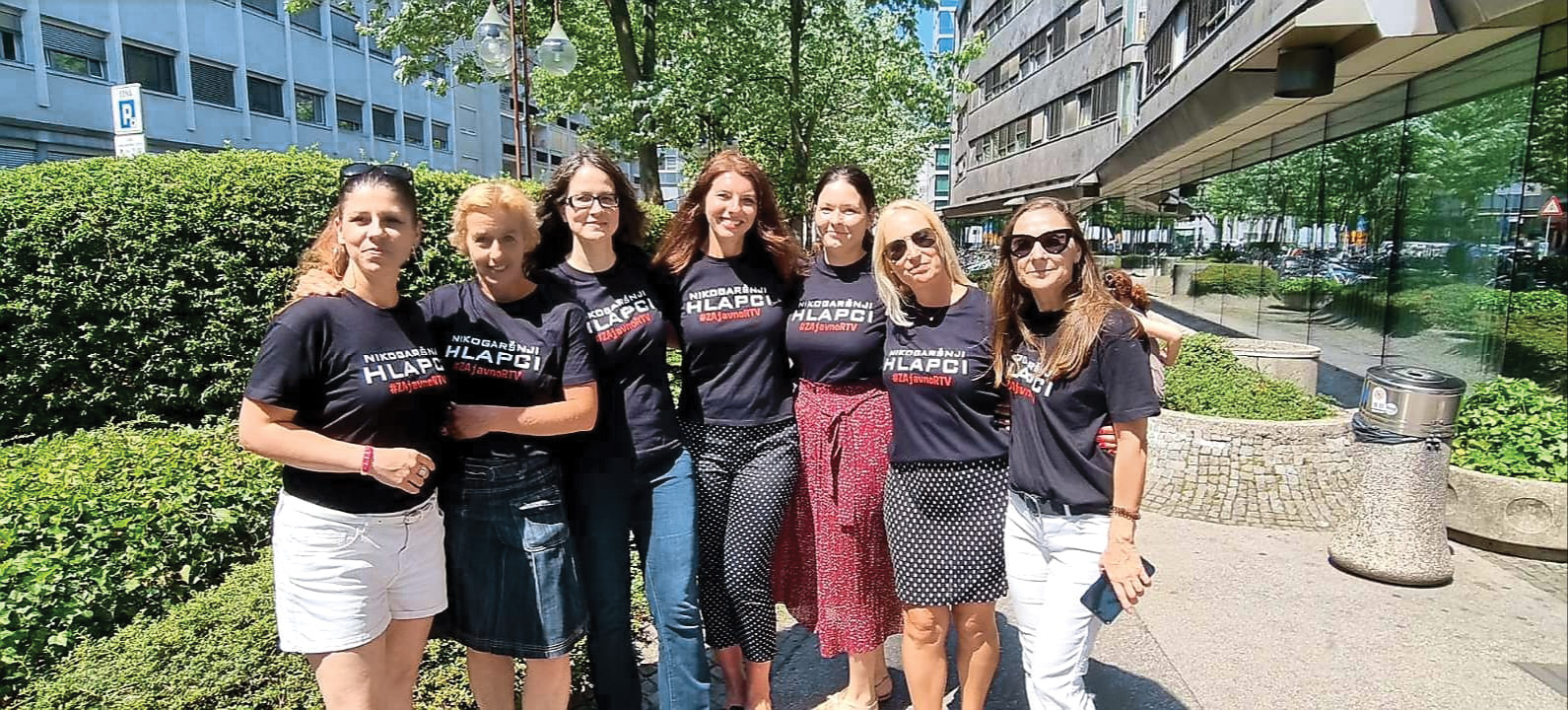 Ekipa Tednika, oddaje, ki je romala v bunker: Erna Petrač Barborič, Anka Pirš, Saša Aleksandra Dežman, Jelena Aščić, Meta Gantar, Lavra Škrabec, Barbara Iljaž.