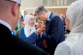 Borut Pahor v ljubljanski džamiji na spominski slovesnosti ob obletnici zločina v Srebrenici  