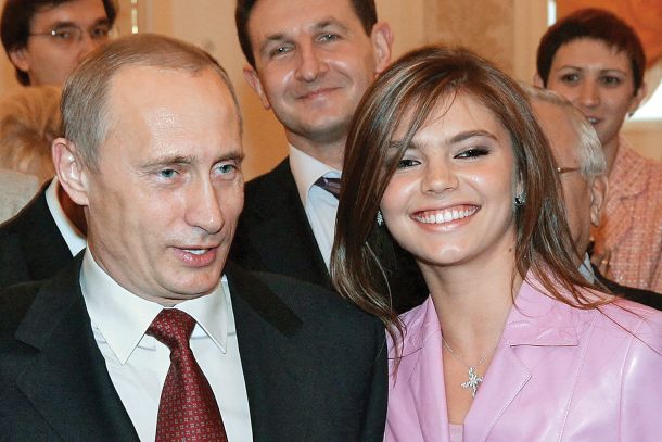Vladimir Putin in Alina Kabajeva 
