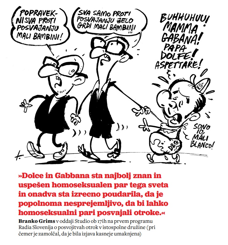 Branko Grims ter Dolce in Gabbana
