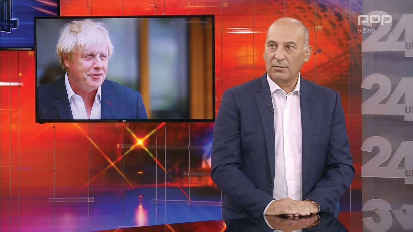 Marjan Batagelj, ponosni lastnik Vile Planinka in njegov najljubši gost, odhajajoči premier Velike Britanije Boris Johnson.