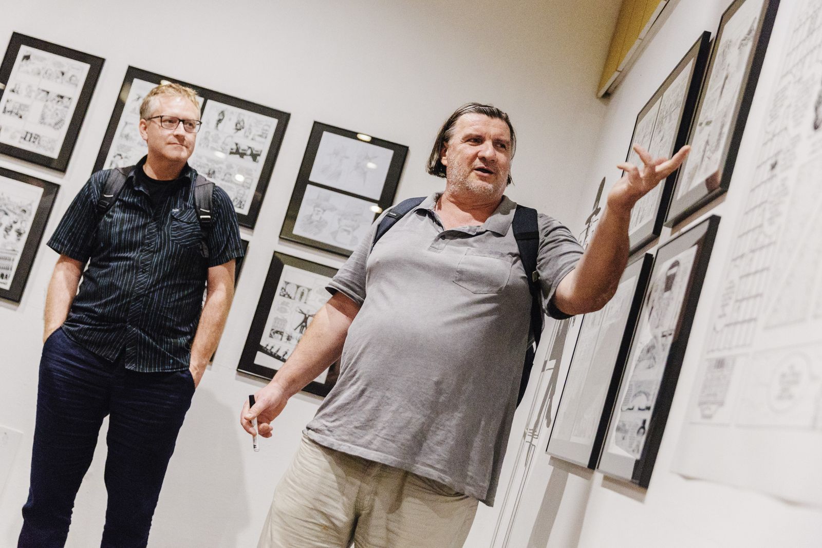 Blaž Vurnik in Zoran Smiljanić: Biografski strip; festival Mesto knjige 2022, NG | Rebeka Bernetič