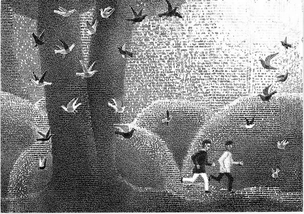 Alenka Sottler, Domača naloga, tempera, 2006