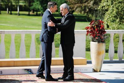 Polobjem z bošnjaškim članom predsedstva BiH Šefikom Džaferovićem