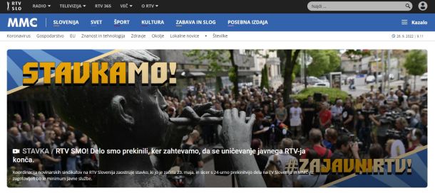 Novica, ki jo je vodstvo RTV danes vztrajno umikalo