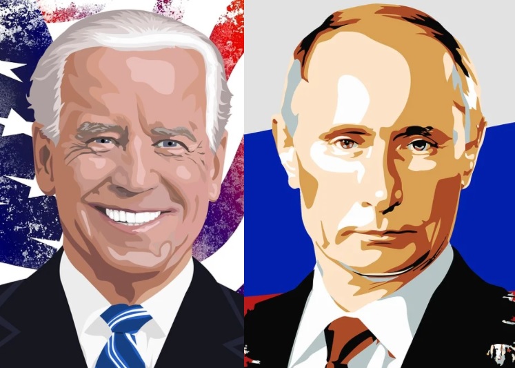 Joe Biden, predsednik ZDA / Vladimir Putin, ruski predsednik
