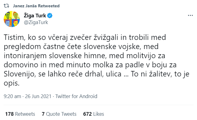 Turk in Janša o protestnikih kot drhali: kar menda ni žalitev