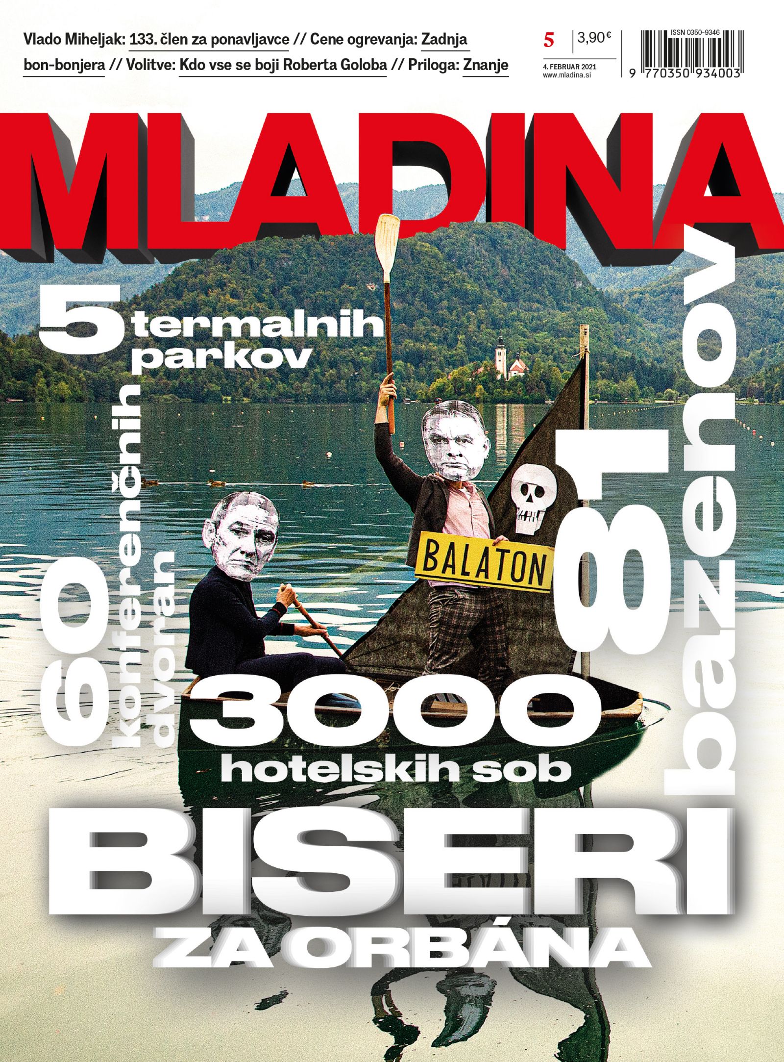 Naslovnica jutrišnje Mladine: BISERI ZA ORBANA