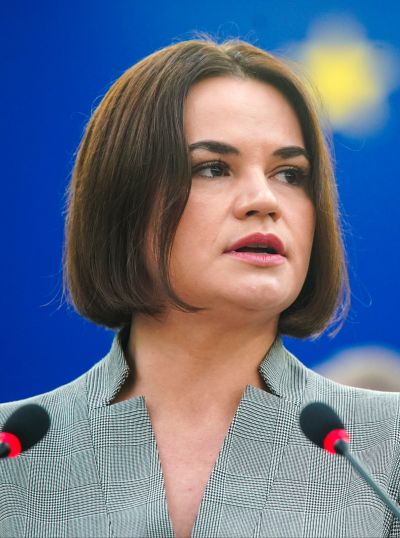 Med kandidati je tudi Svetlana Tihanovska, voditeljica beloruske opozicije 