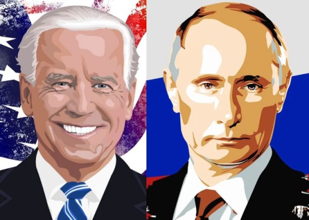 Joe Biden, predsednik ZDA / Vladimir Putin, ruski predsednik